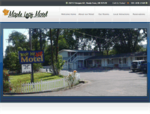 Tablet Screenshot of mapleleaf-motel.com